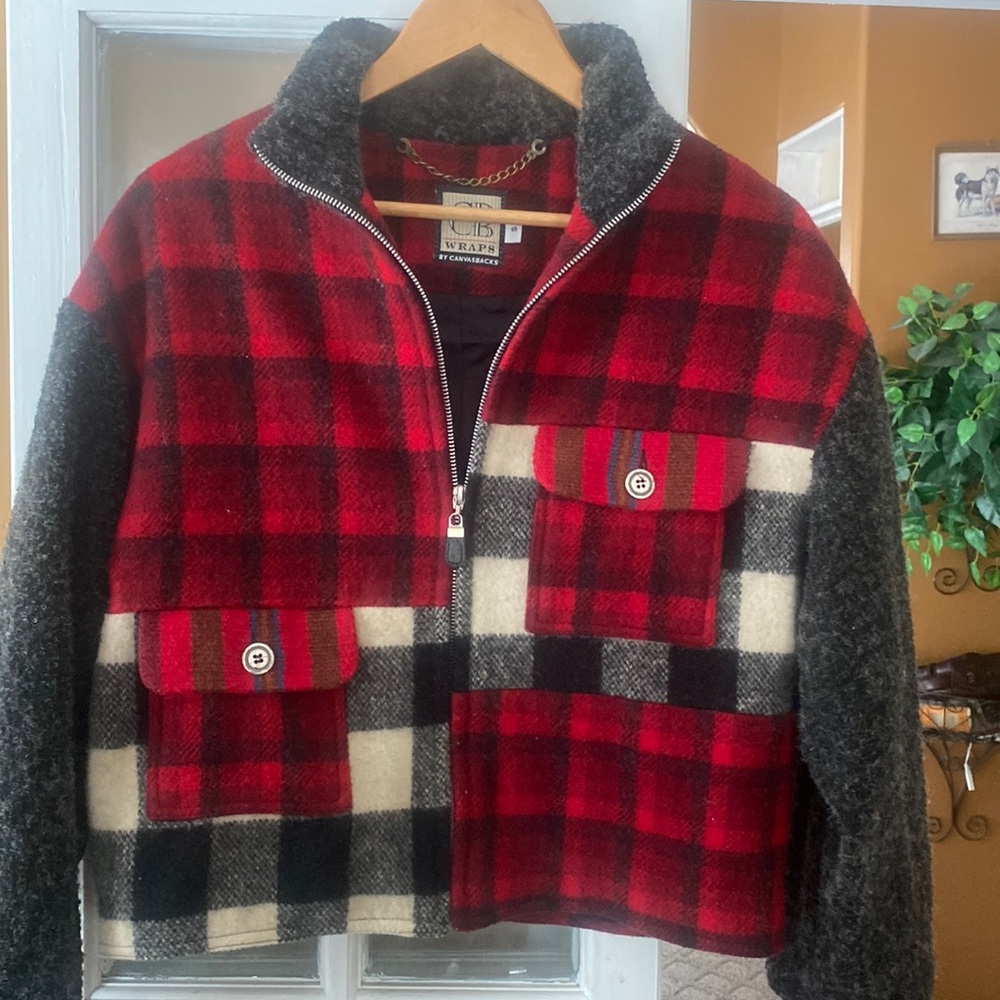 Ladies shirt jacket by canvasbacks size s